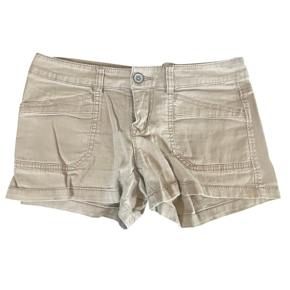 Unionbay Womens Y2K Khaki Utility Cargo Shorts Gorpcore Size 5 Hiking‎ Safari